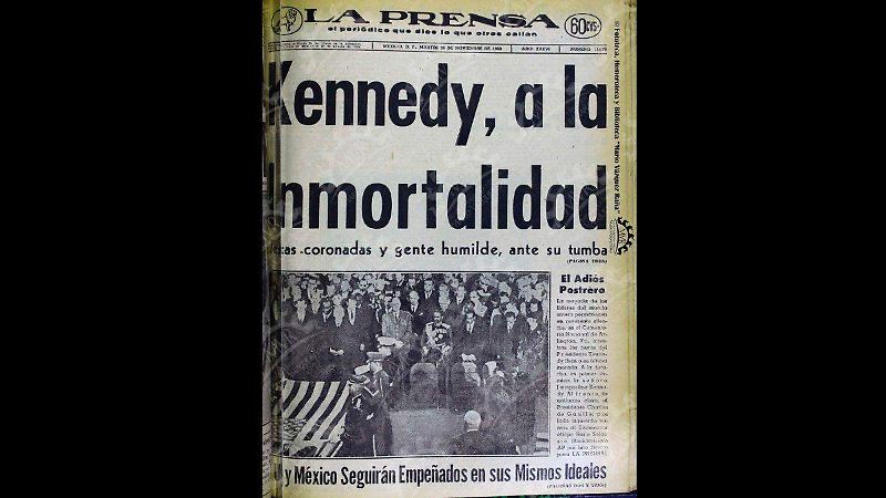 muerte de Kennedy La Prensa Fototeca, Hemeroteca y Biblioteca "Mario Vázquez Raña"